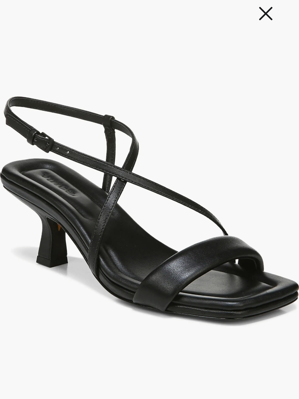 Vince Cottin Kitten Heel Ankle Strap Sandals 7.5